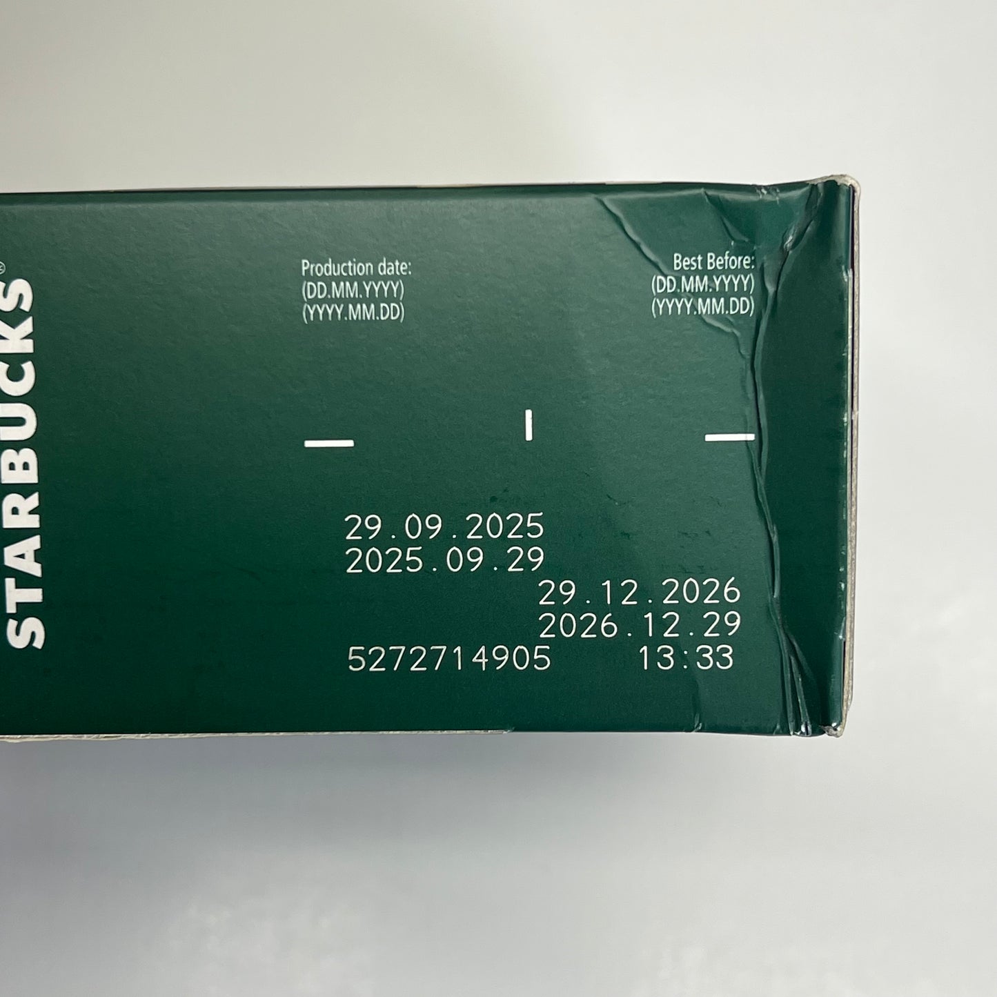 STARBUCKS (4 PACK, 10 EACH) Espresso Roast Dark Roast 100% Arabica BB 12/26
