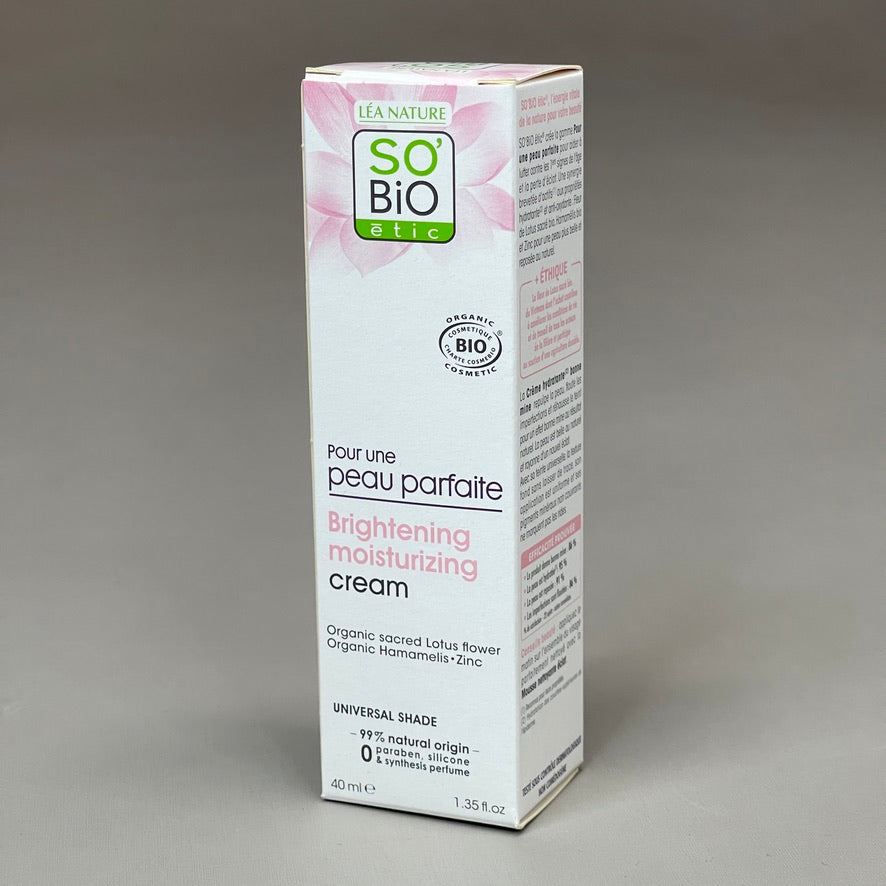 ZA@ SO BIO etic Brightening Moisturizing Cream 1.35 fl oz (New) B