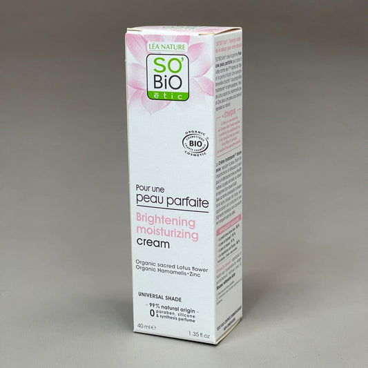 ZA@ SO BIO etic Brightening Moisturizing Cream 1.35 fl oz (New) B