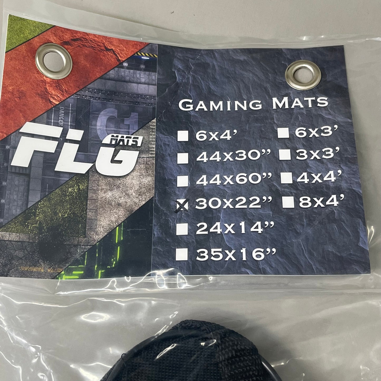 FLG MATS High Quality Gaming Mats Grass Lands 2 Fabric W/ Rubber Back 30"x22"