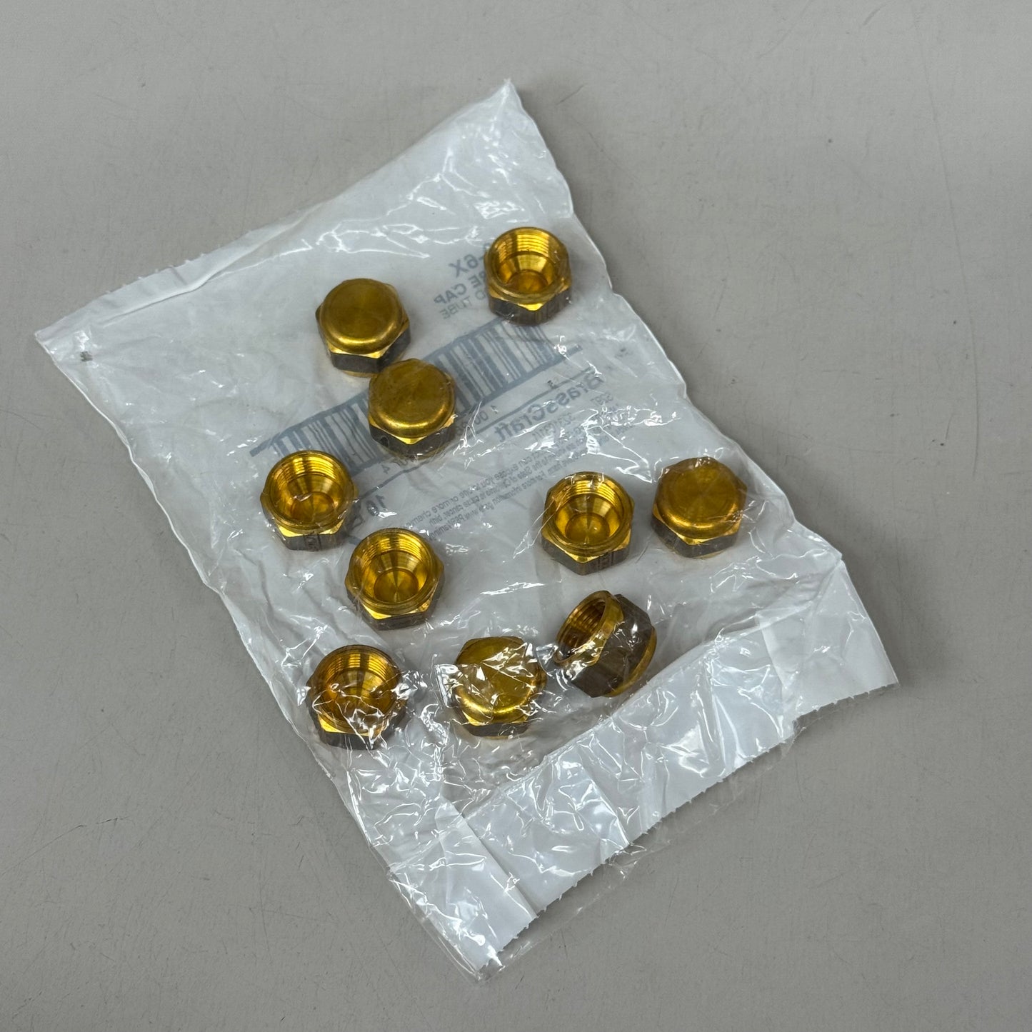 BRASS CRAFT (10Pack) Tube Flare Cap 3/8" Brass 40-6X