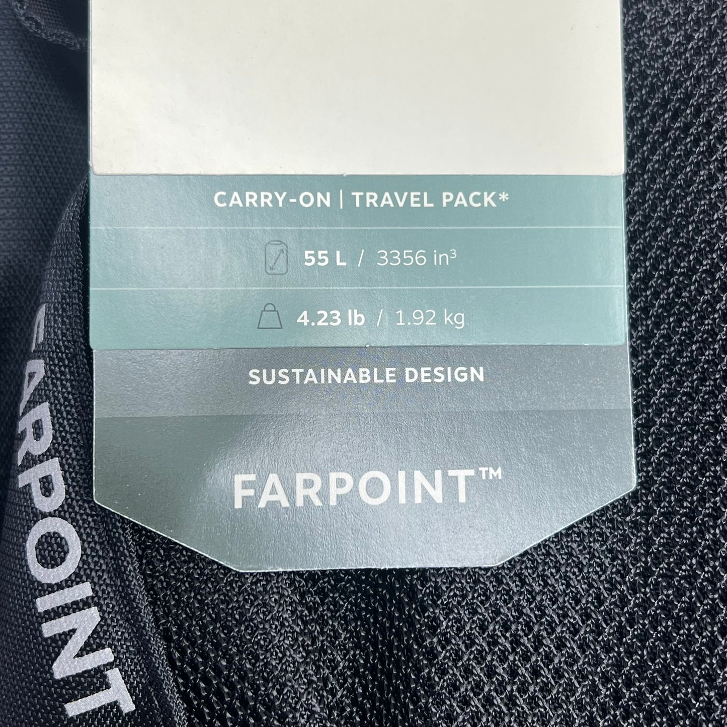 OSPREY Farpoint 55L Travel Pack Lockable Men's Adjustable fit Black 10003321