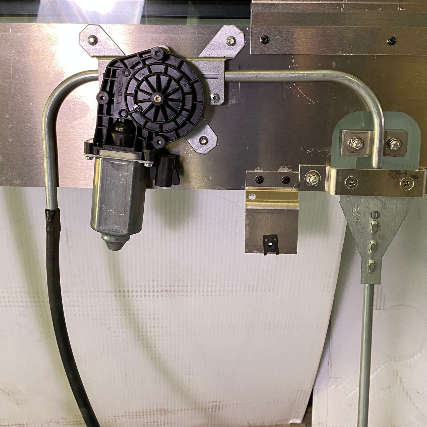 ZA@ Car Window Assembly 34"W x 52"H Grey (AS-IS, Minor Damage)