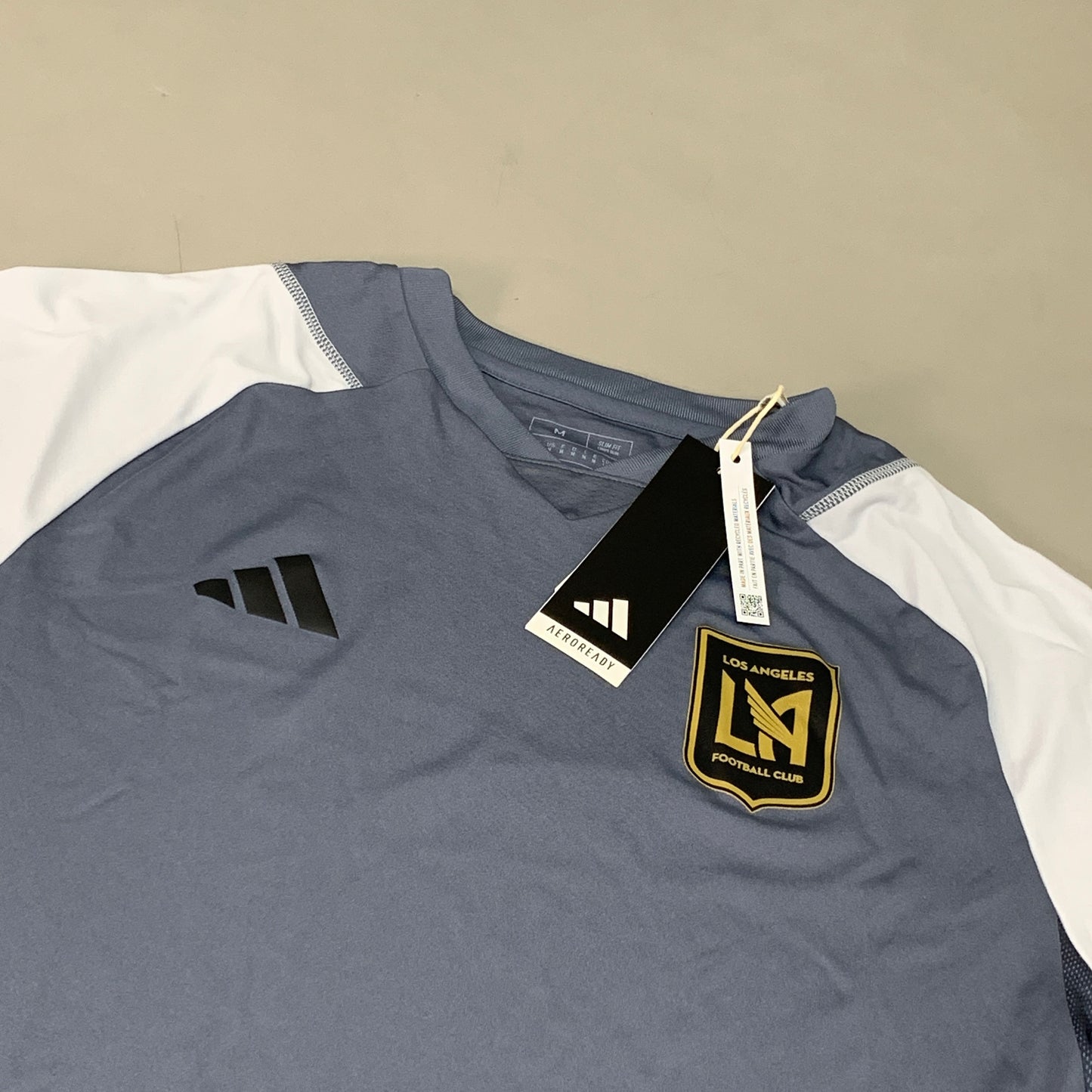 ADIDAS LosAngeles Football Club Training Jersey Short Sleeve Grey M 118436210