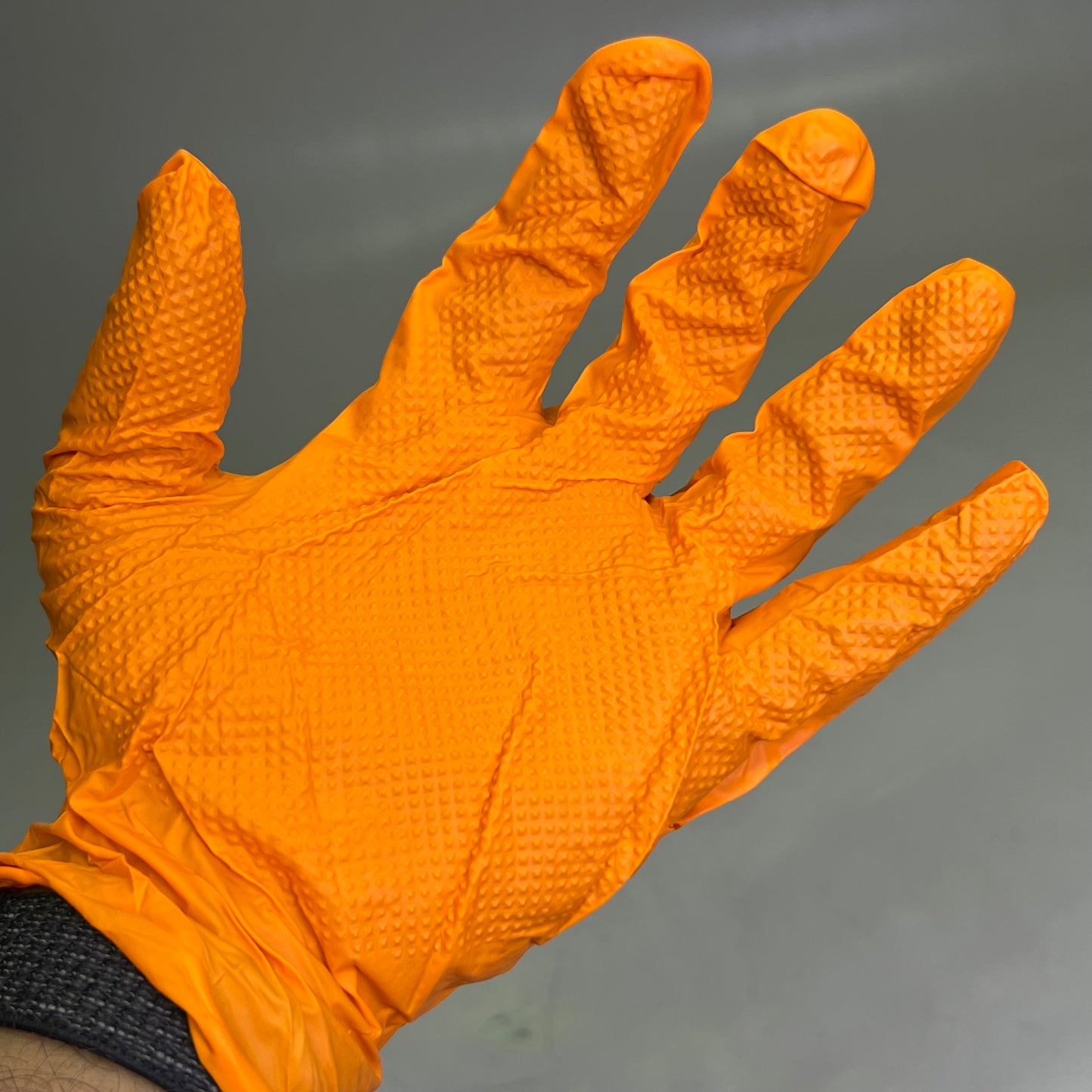 ADENNA (2 PACK) Catch Powder Free Nitrile Disposable Gloves Orange CAT459 Sz XXL