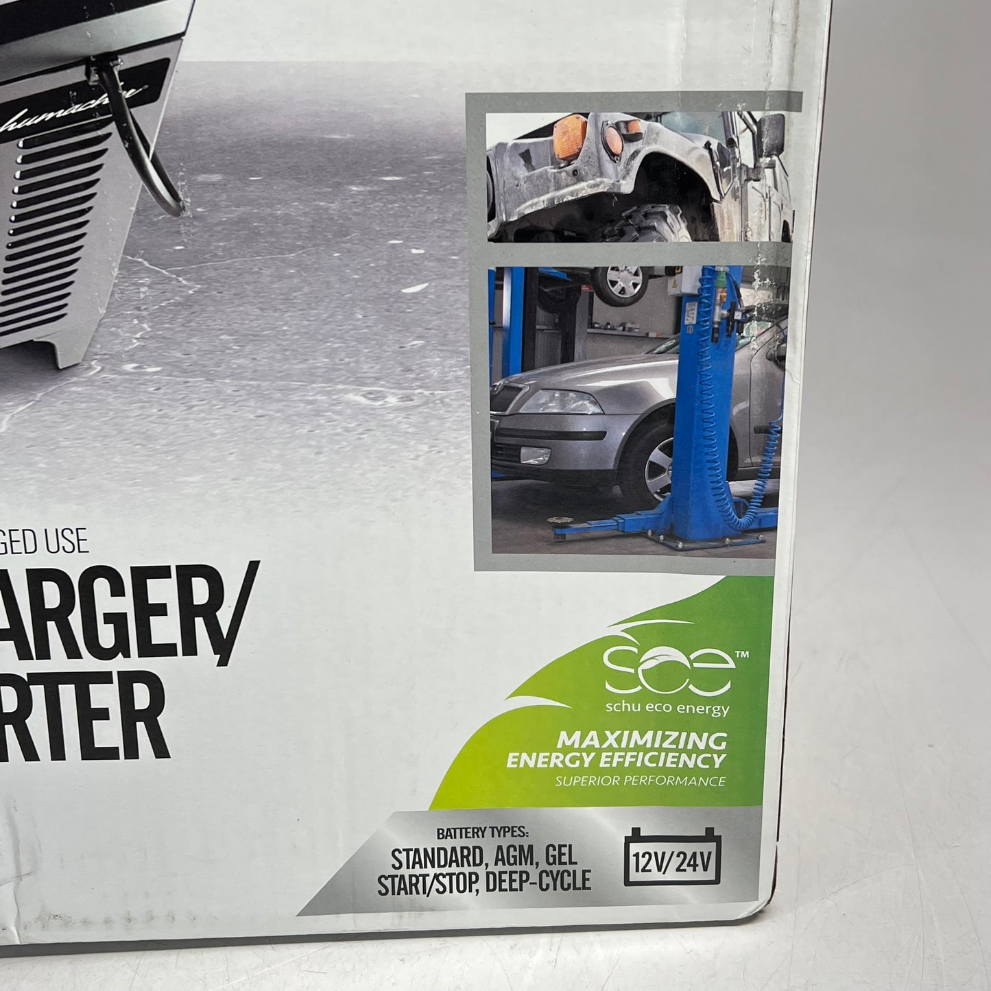 SCHUMBACHER Heavy Duty Wheeled Battery Charger 12/24 Volt 6-2/40/250 Amp SC1352
