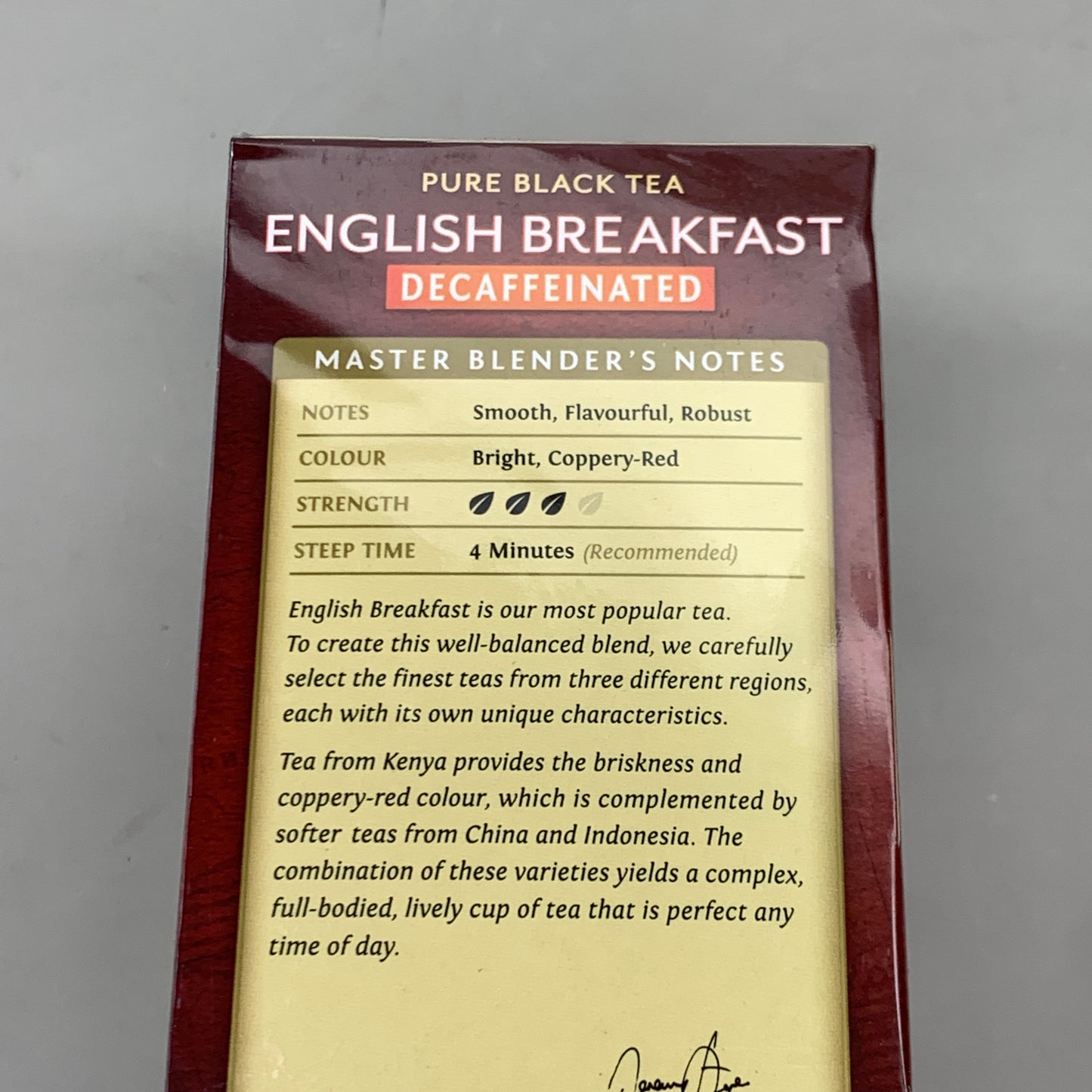 TWININGS (2 PACK) 100 Bags English Breakfast Decaffeinated Pure Black Tea BB 05/2025 (New Other)