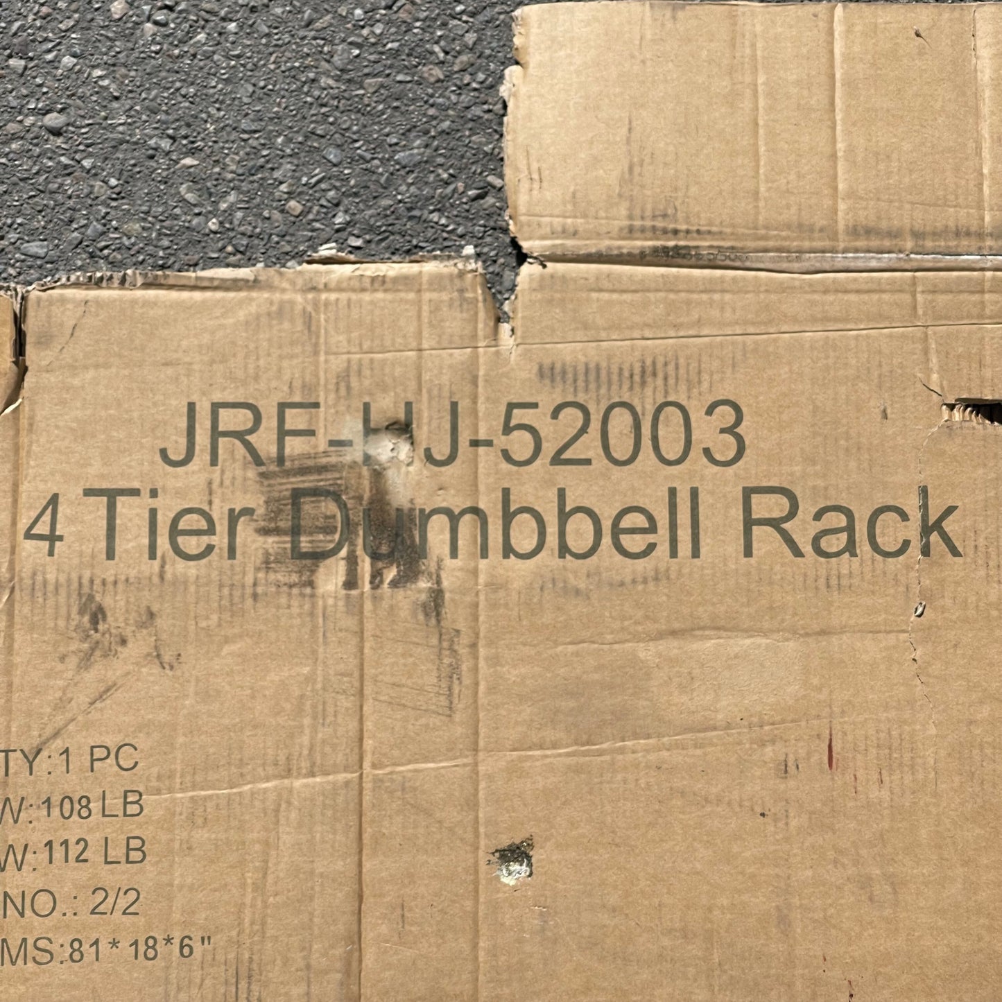 ZA@ UNBRANDED 4 Tier Dumbbell Rack Trays JRR-HJ-52003 (AS-IS)