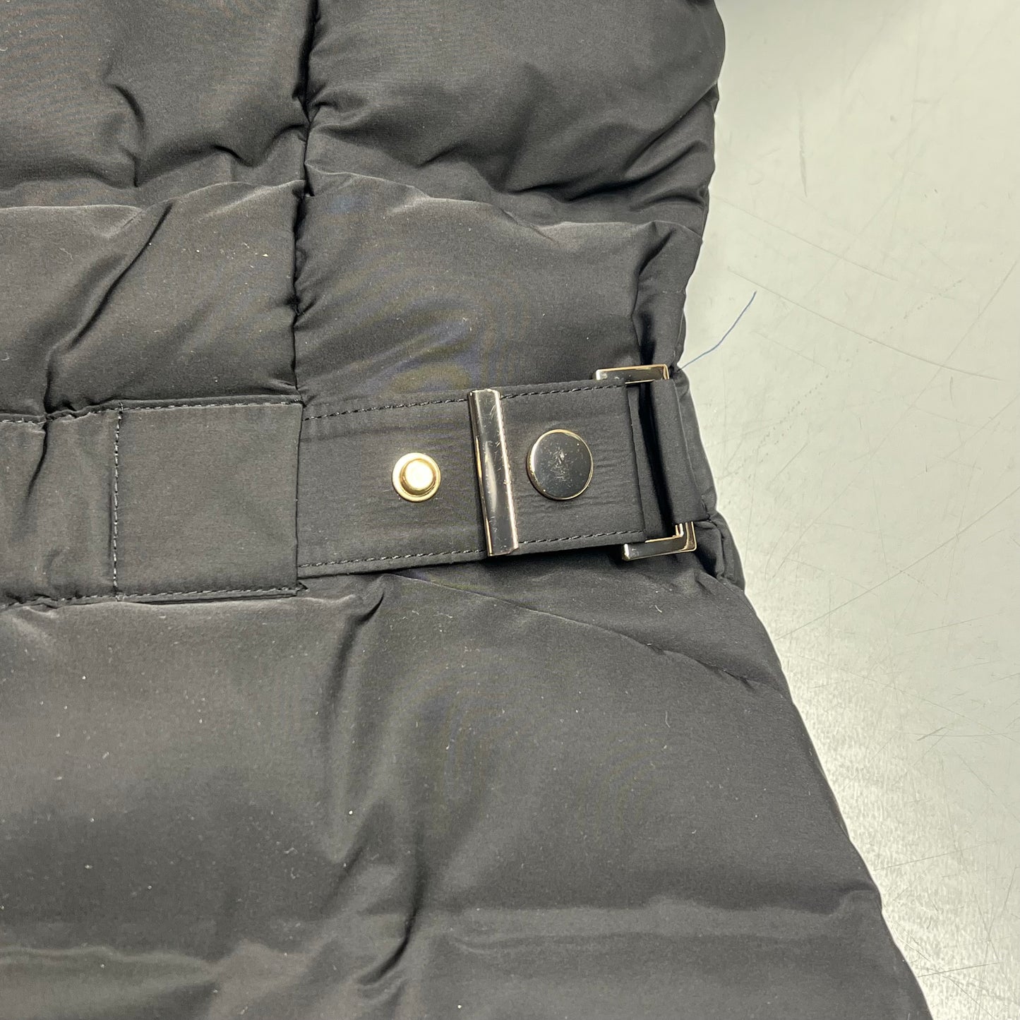 ZA@ ZARA Winter Coat W/ Faux Fur Hood Women's Sz XXL Black/Gold