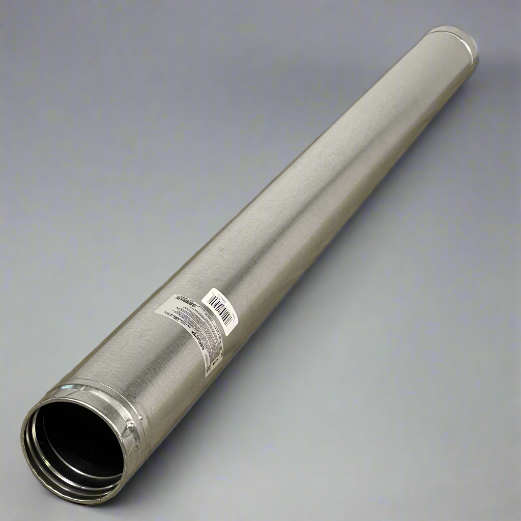 SELKIRK (6-Pack) Duravent Locktab Double Wall Round Gas Pipe 4" Dia x 5' L Steel 4RV5