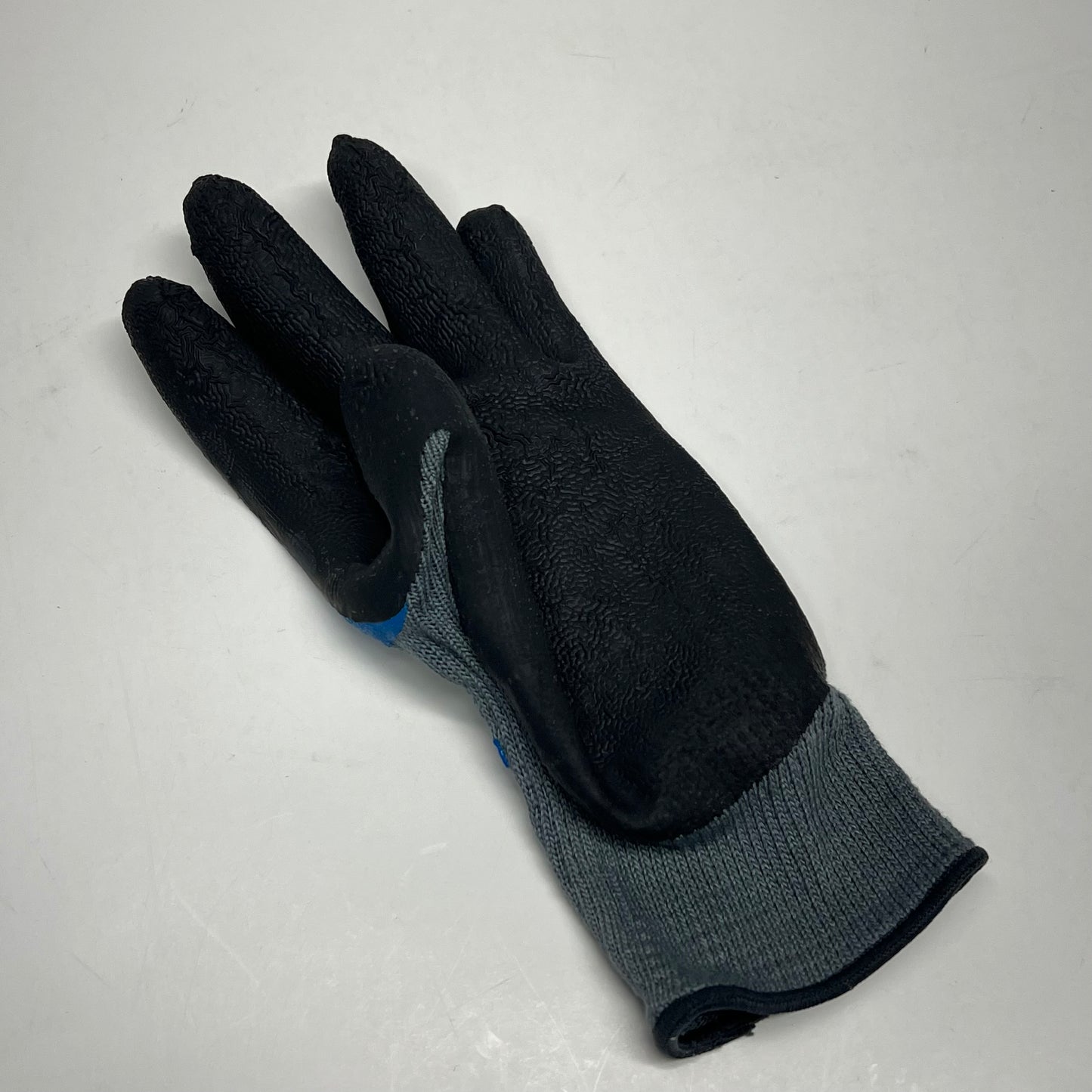 SHOWA (12 PACK) Coated Knit Gloves Rough Latex Unisex Sz L 10 Ga Grey 330L-09