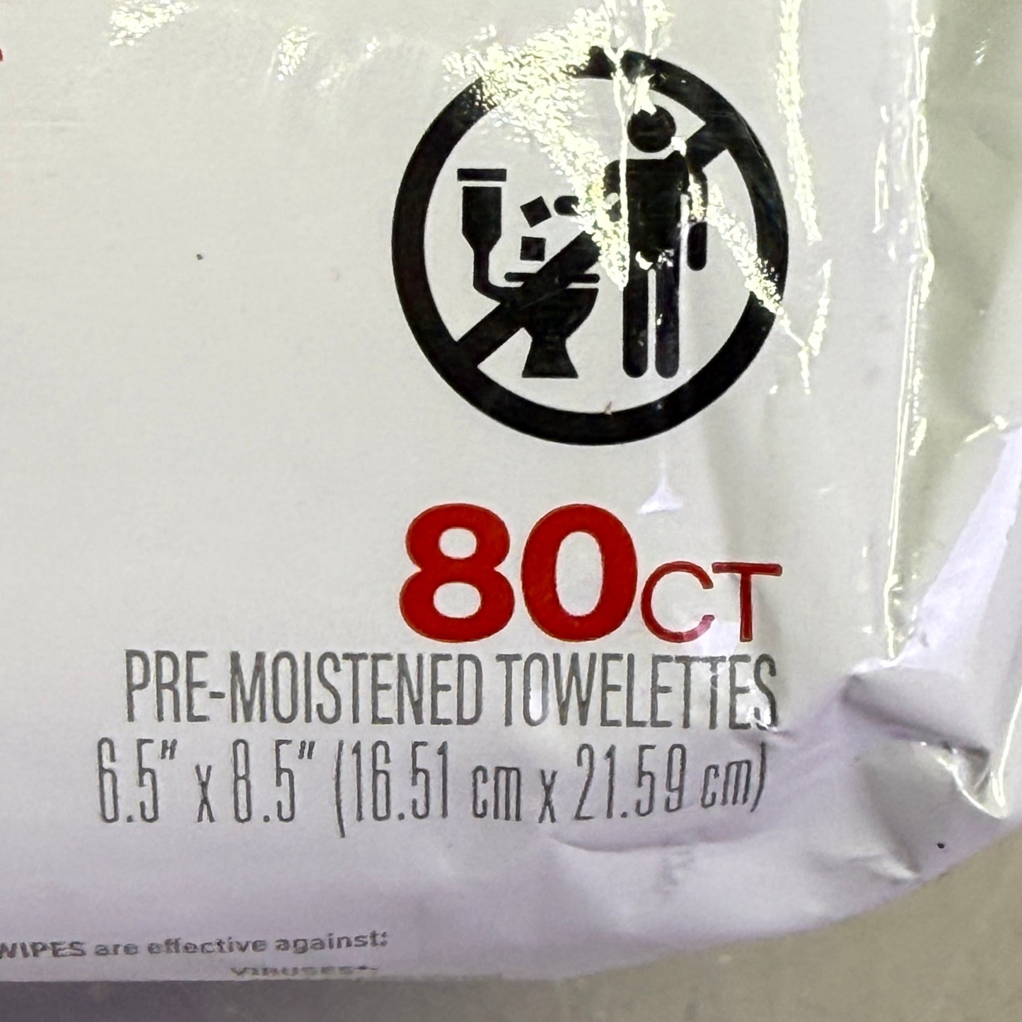 ZA@ WipesPlus No-Rinse Contact Surface Wipes 6 Pack (80 Each, 480 Total) 37608