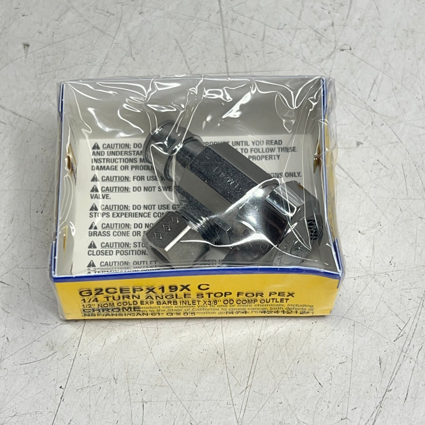 ZA@ BRASSCRAFT (10 PACK) Straight Supply Stop Valve 1/2 x 3/8"  1/4 Turn Handle G2CR14X C