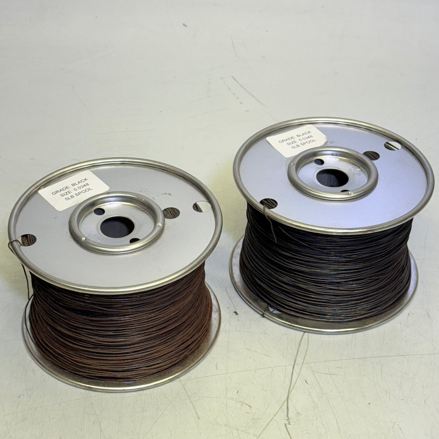 ZA@ (2 PACK) Wire Spools 5LB 0.0348 Diameter Black