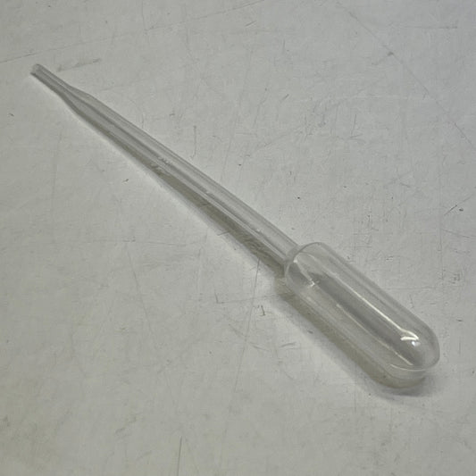 GLOBE SCIENTIFIC (100 PACK) Transfer Pipet Polyethylene Clear Large Bulb 5.0mL 137038