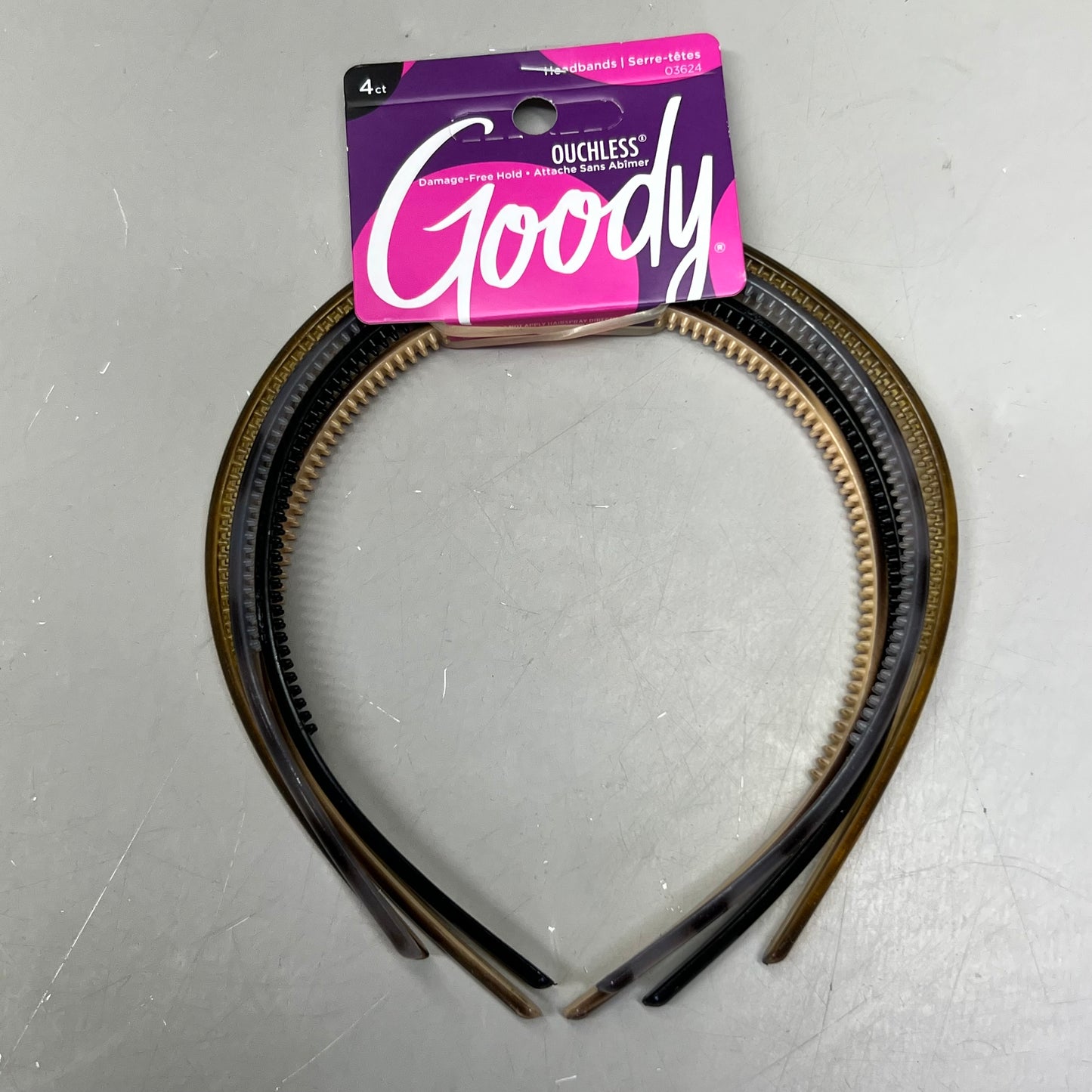 GOODY (24 Pcs) Headband Thin Assorted Pattern, Multicolor 3431