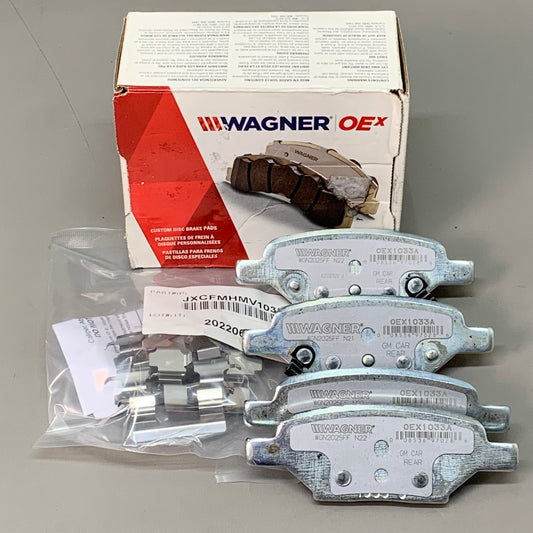 WAGNER OEx Premium Ceramic Disc Brake Pad Set 4 1/2" x 1 1/2" OEX1033A