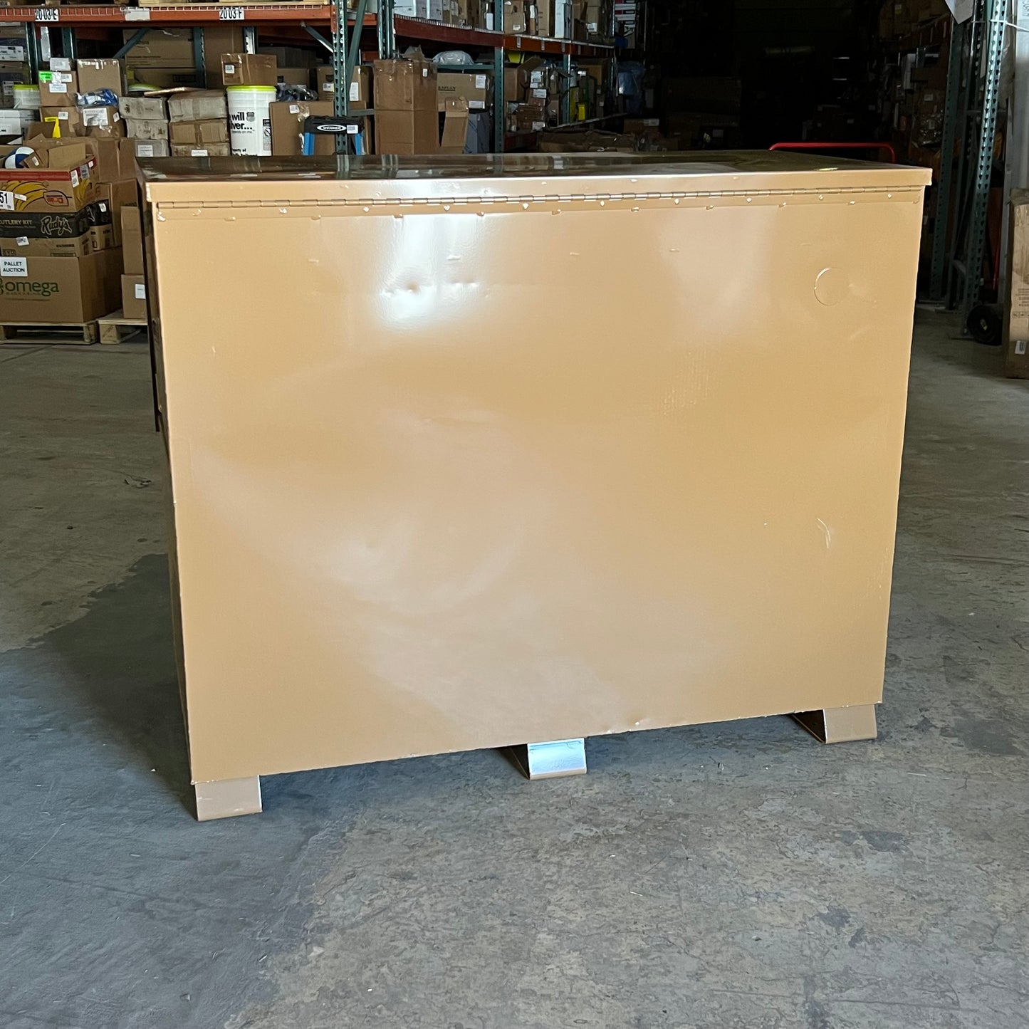ZA@ KNAACK Storagemaster Jobsite Piano Box w/Junk Trunk Tool Box 89 Sz 61"L X 31"W X 50"H (New Other, Minor Cosmetic Damage) A