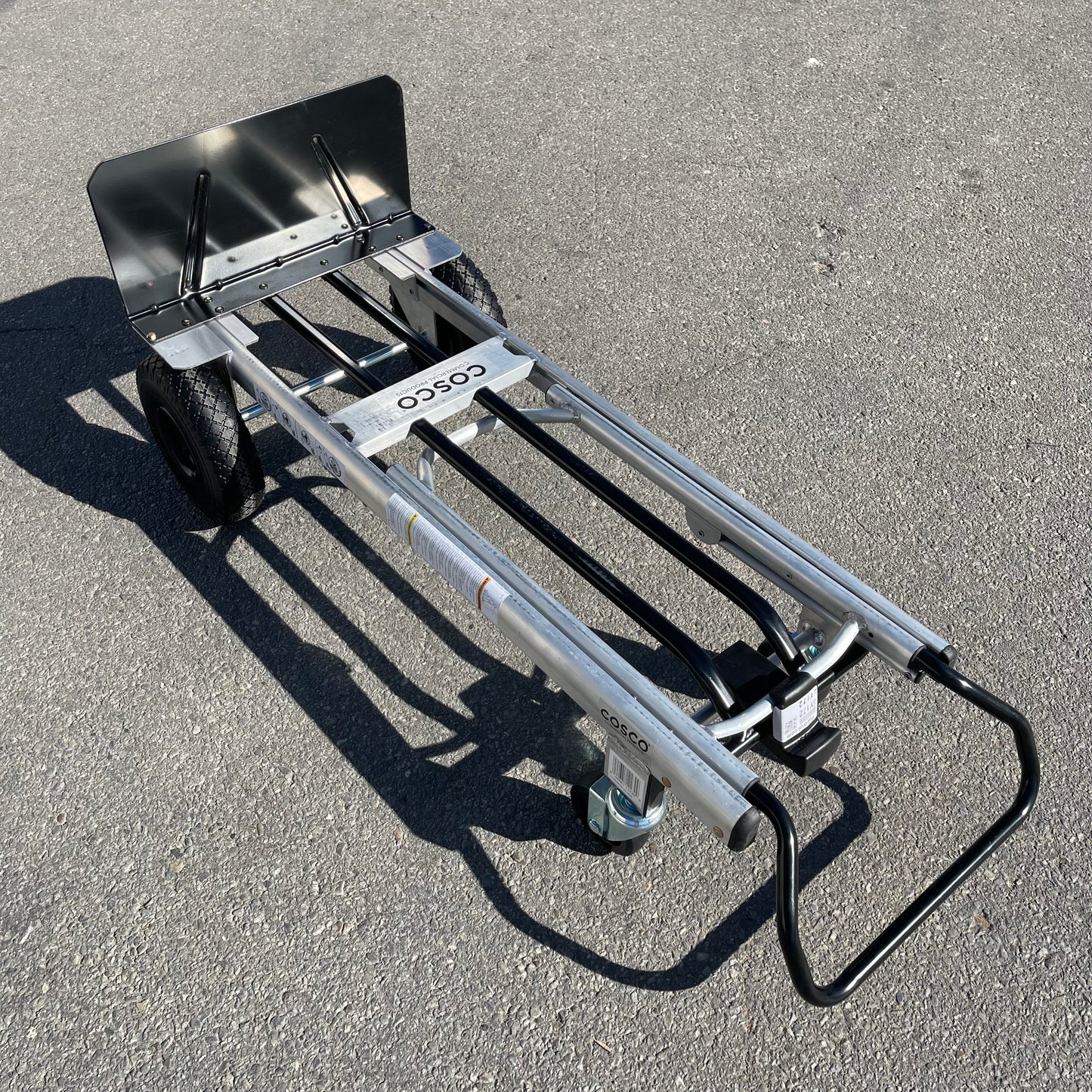 COSCO 2-In-1 Hybrid Handtruck Silver & Black 12204ASB1E