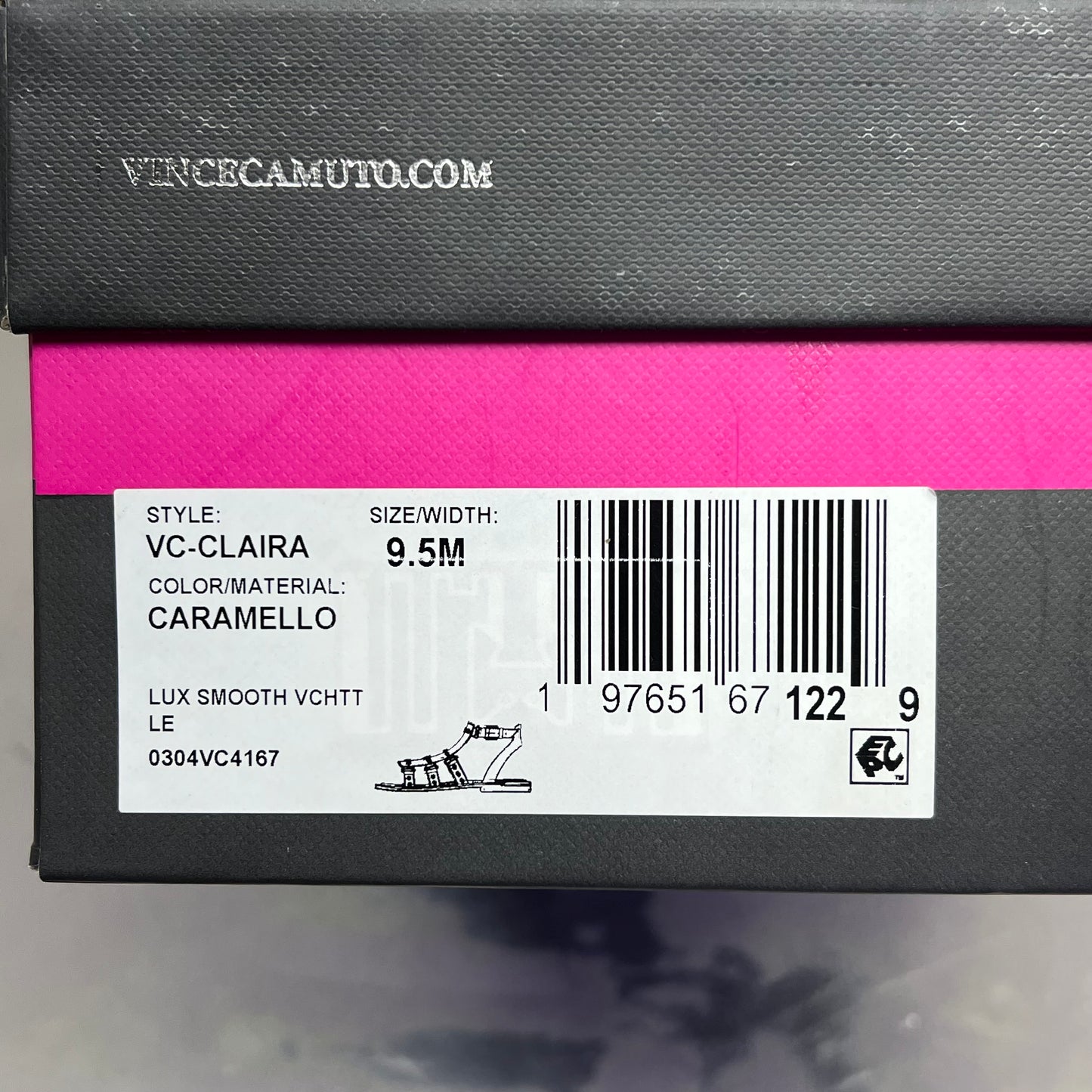 VINCE CAMUTO Leather Studded Gladiator Sandals Women's Sz 9.5M Caramelo VC-Claira