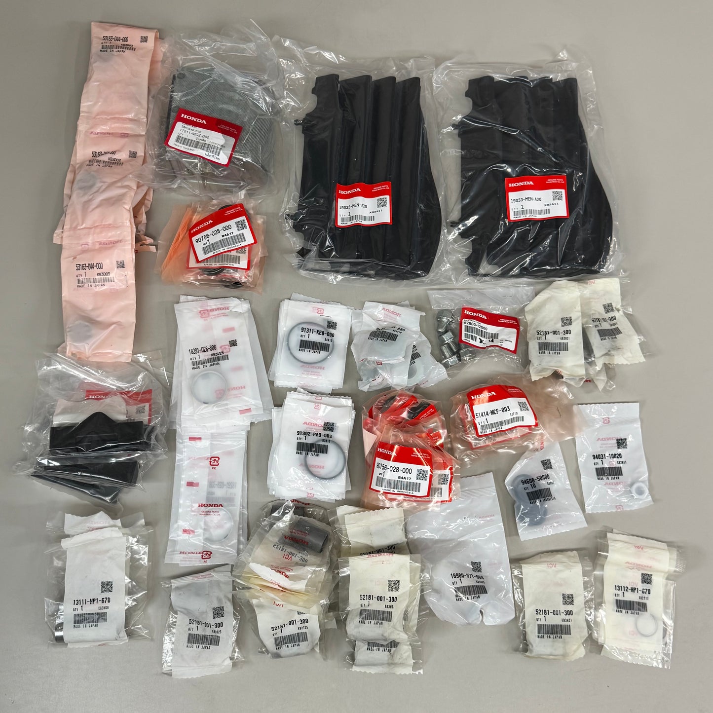 HONDA (123 PACK) Assorted Motorcycle Parts Genuine OEM