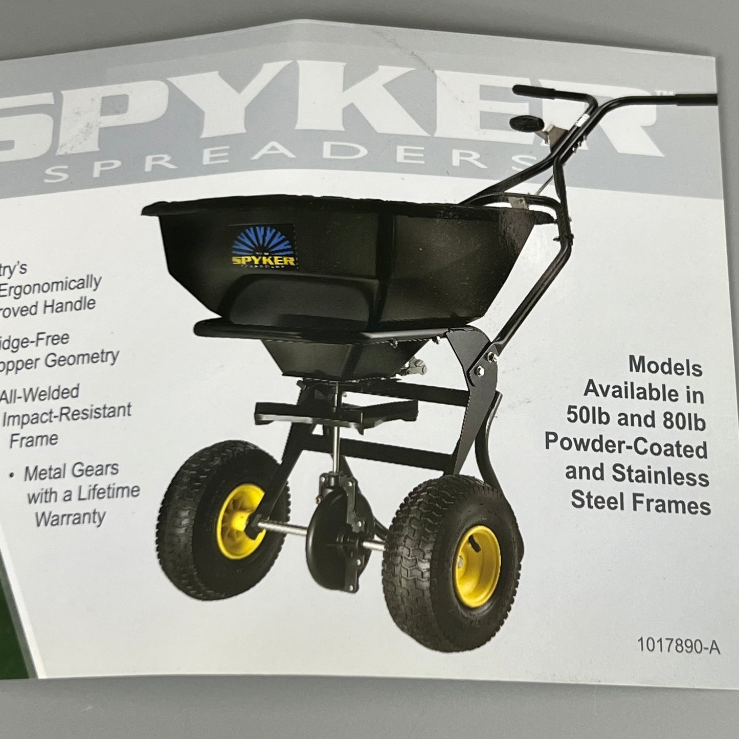 SPYKER Ergo-Pro Walk Behind Push Spreader 50 lb Capacity SPY50L-1P (New)