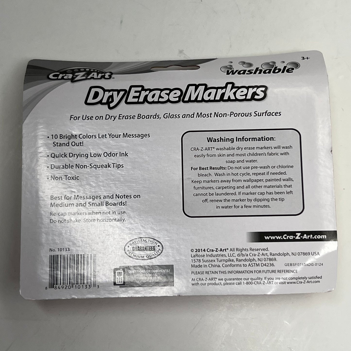 CRA-Z-ART (10 PACK) Washable School Dry Erase Markers 10133