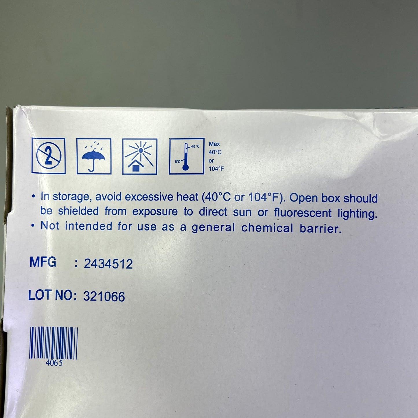 NBD (1 BOX, 10,000 EACH) Disposable Vinyl Powder Free Gloves Large Clear 4065