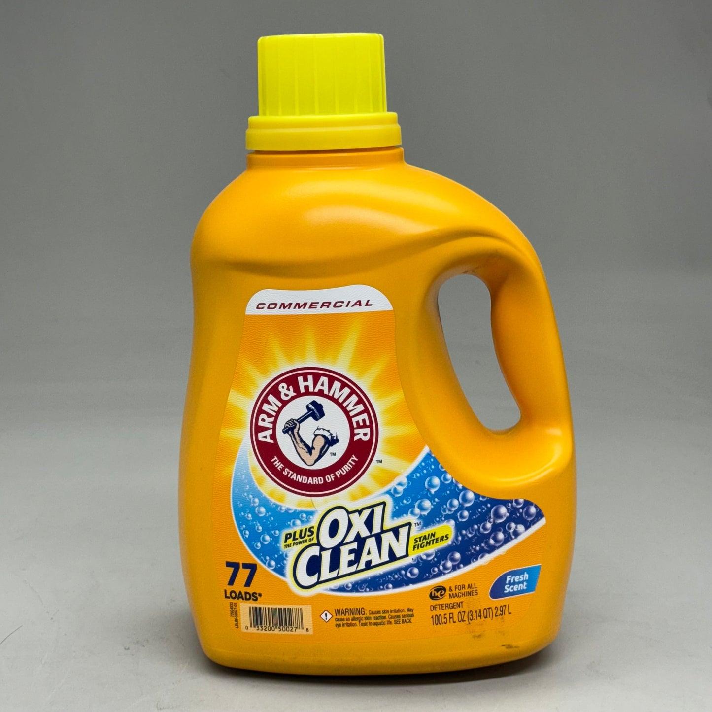 ZA@ ARM & HAMMER (4 PACK, 100.5 oz Each) OXI CLEAN Fresh Scent Laundry Detergent B