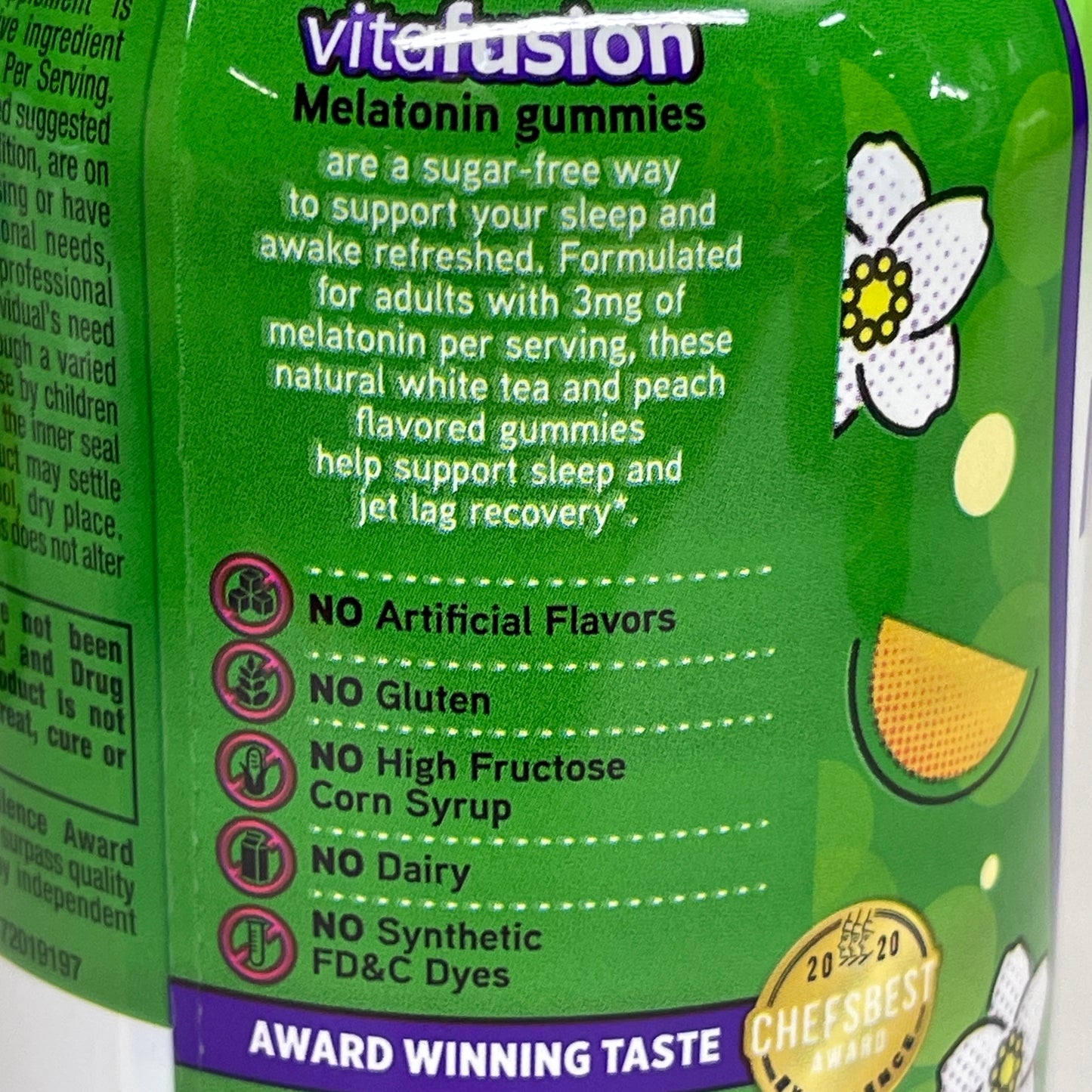 ZA@ VITAFUSION 3-PACK! Melatonin Sugar Free Gummies for Everyday Health Gummies 140 Gummies BB 11/24