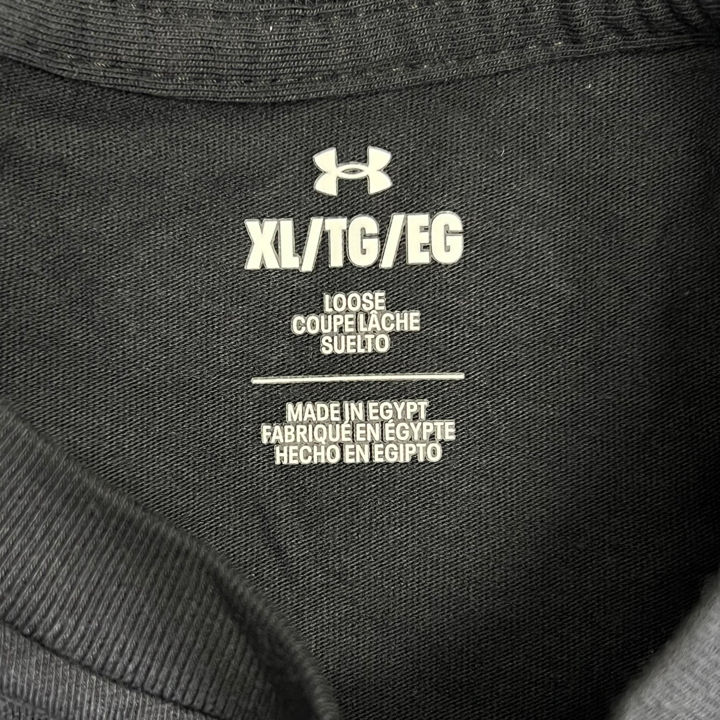 UNDER ARMOUR Ua Foundation Graphic Tee Short Sleeve Men's Sz XL Black 1382915