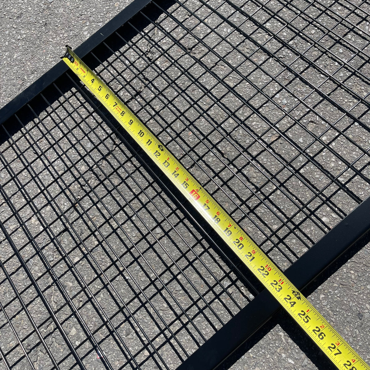 SAF-T-FENCE Wire Mesh Partition Extension Panels 58"x24" Black SAF-5824 (Good)
