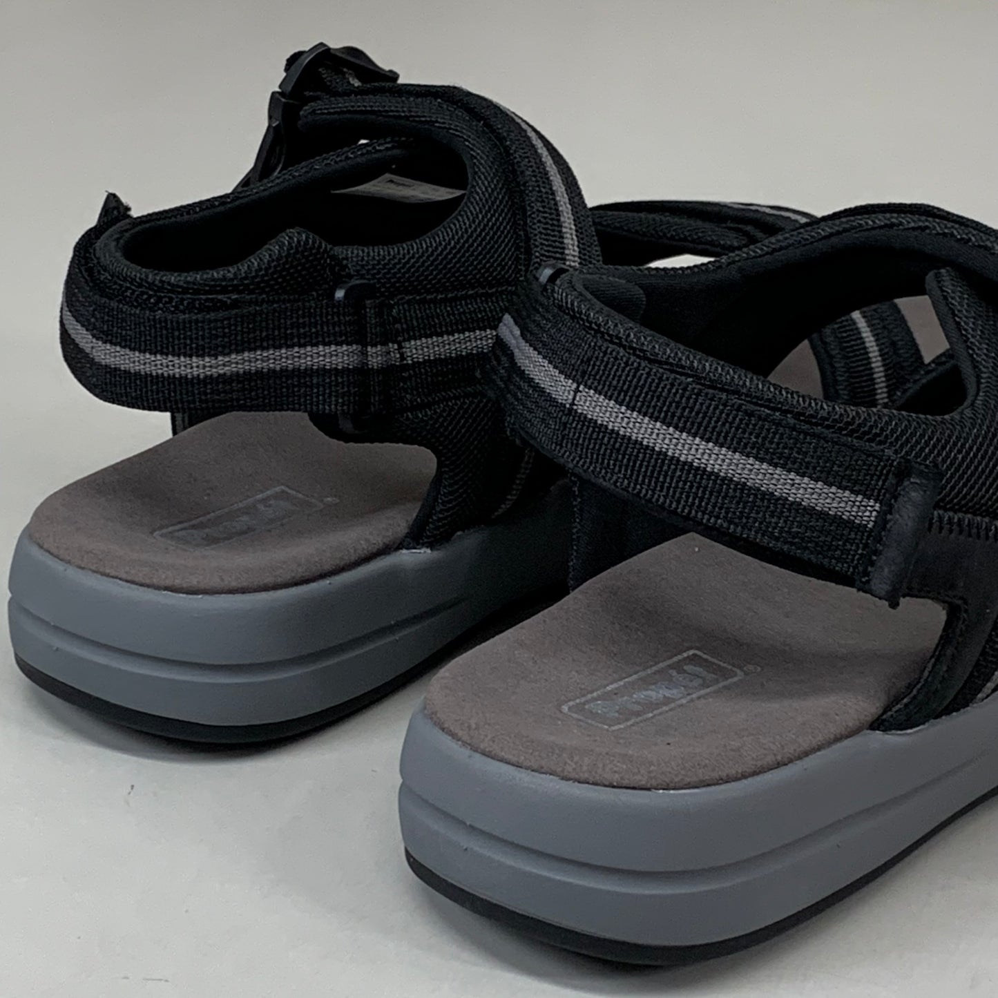 PROPET Eli Comfort Sandals XX(5E) Men's SZ 11 Black/Grey MSV031NBGRE-11