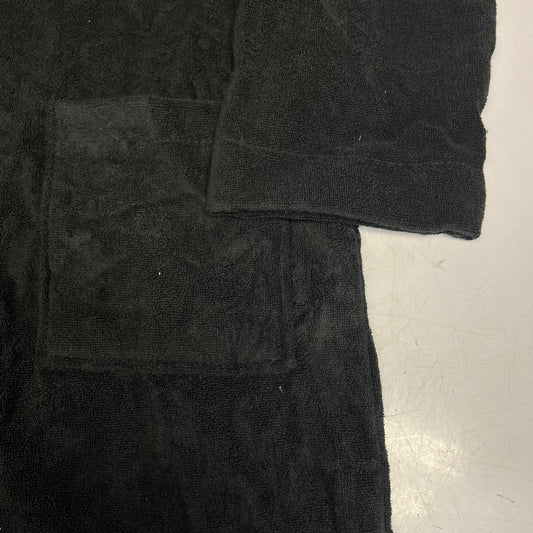 NORDIK RECOVERY Retreat Robe Ultra Plush Terry One Size Black BR-BL-1FA (Used)
