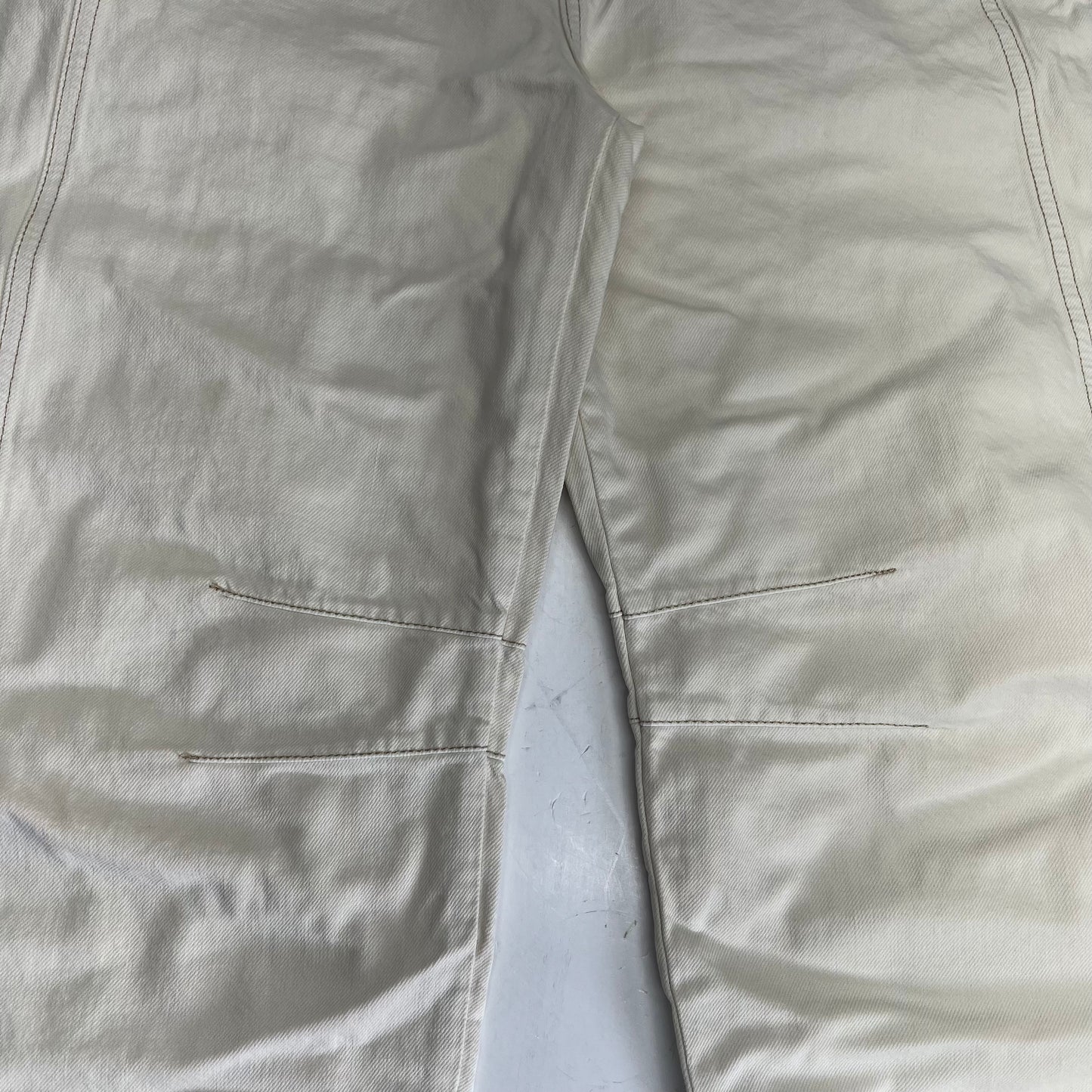 FREE PEOPLE  Good Luck Mid-rise Barrel Jeans  Women's Sz S Milk 82199597