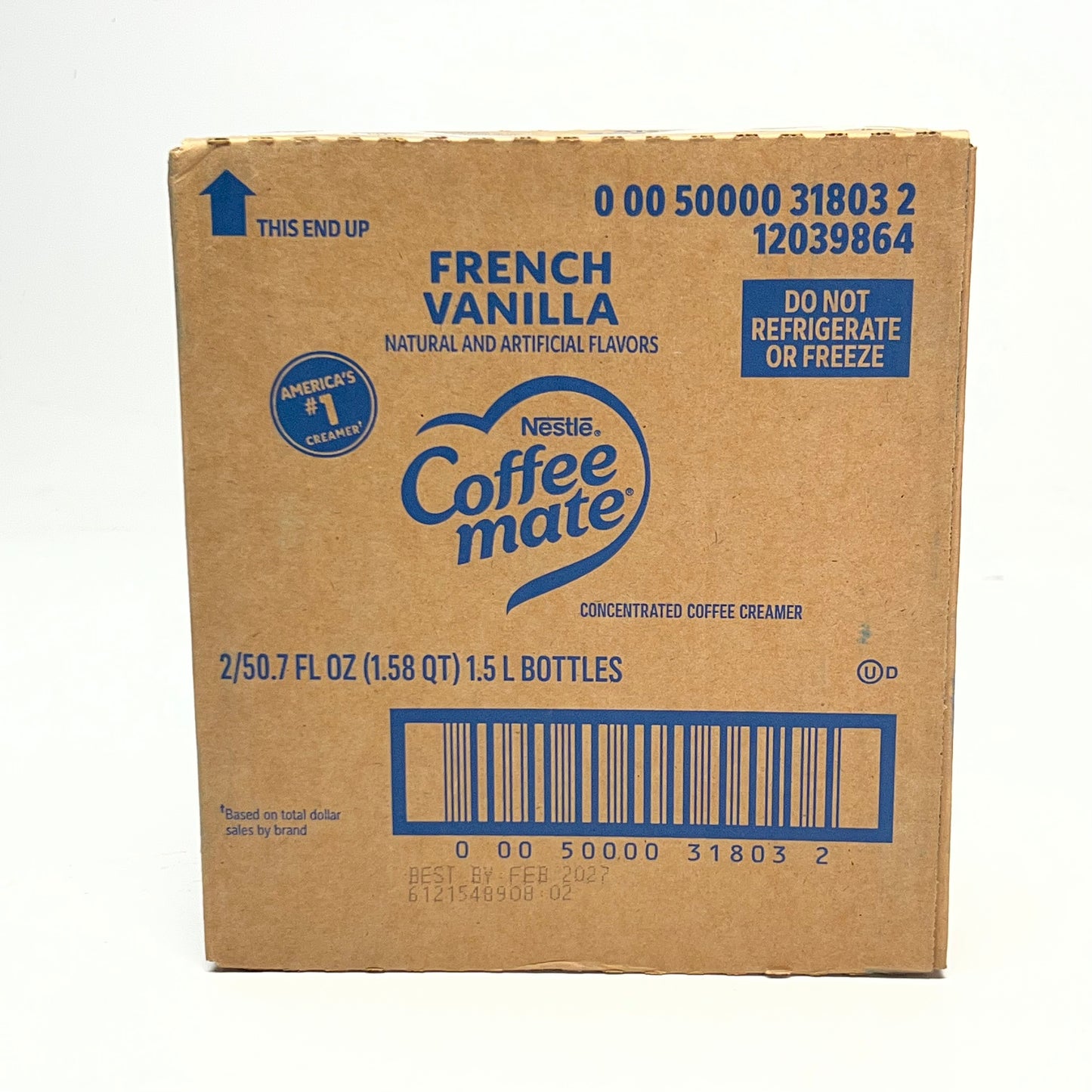 COFFEE MATE (2 PACK) French Vanilla Creamer 50.7 fl oz. BB 02/27