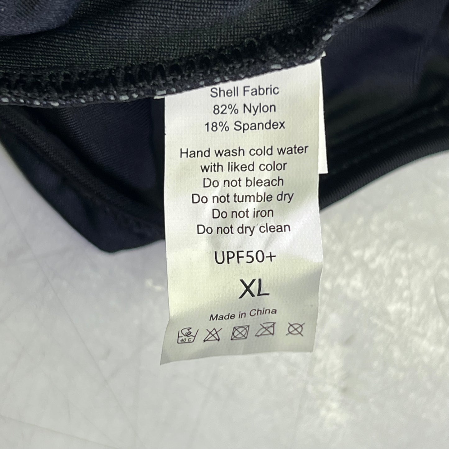 ATTRACO Slimming One Piece Athletic Racerback Swimsuit Women's Sz XL Black/Grey