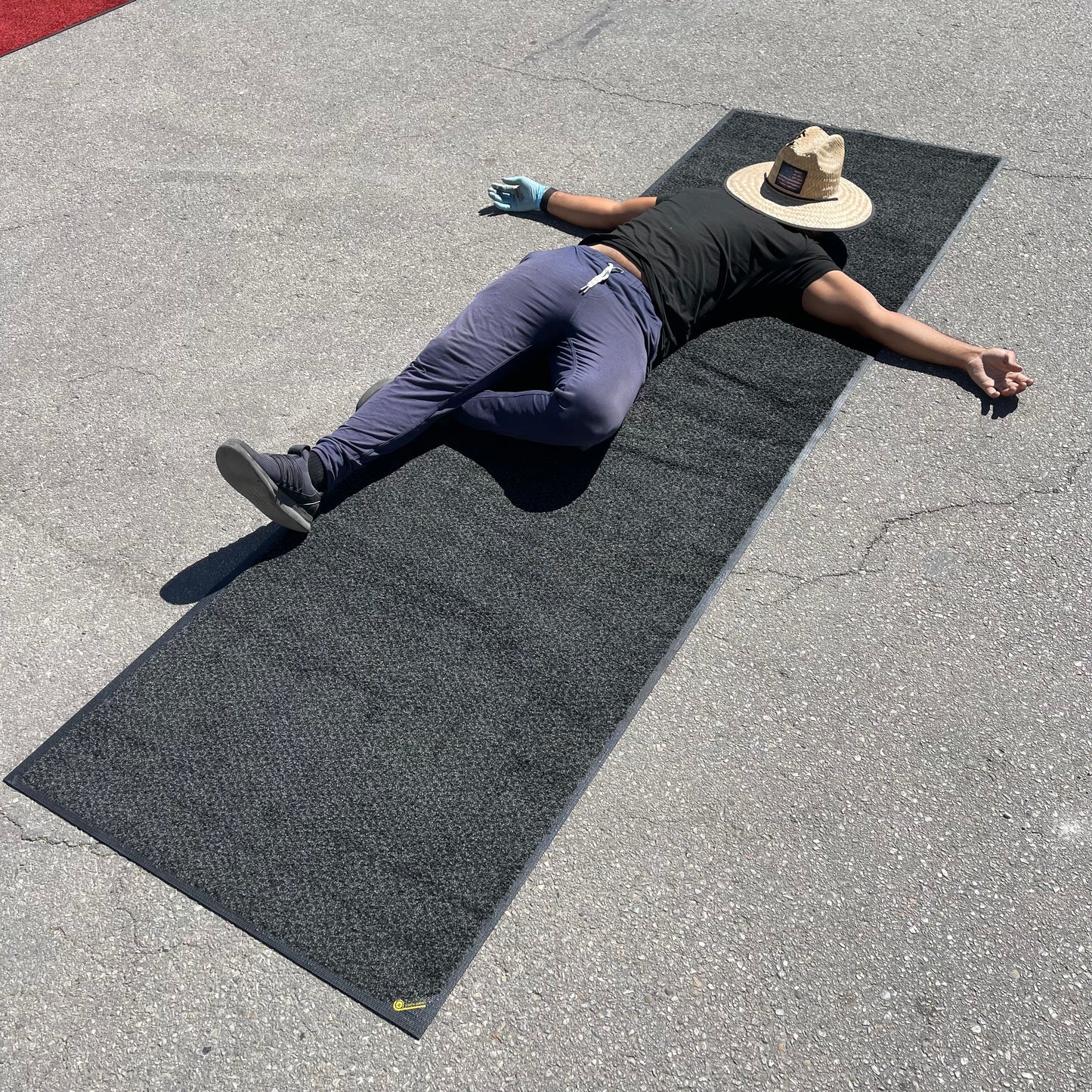 Z@ CLASSIC SOLUTIONS Floor Mat 3’x10’ Charcoal Heather S007027288 (New)
