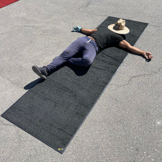 Z@ CLASSIC SOLUTIONS Floor Mat 3’x10’ Charcoal Heather S007027288 (New)