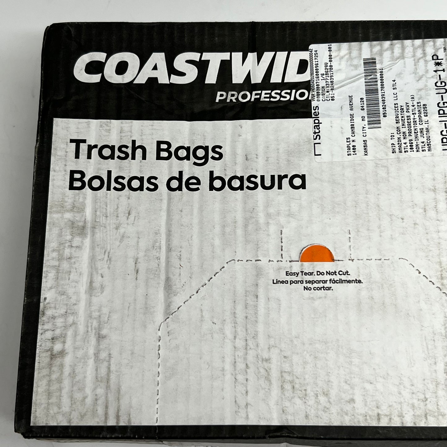 COASTWIDE (8 PACK) Professional 60 Gal Clear High Density Trash Bags - Clear CW18202