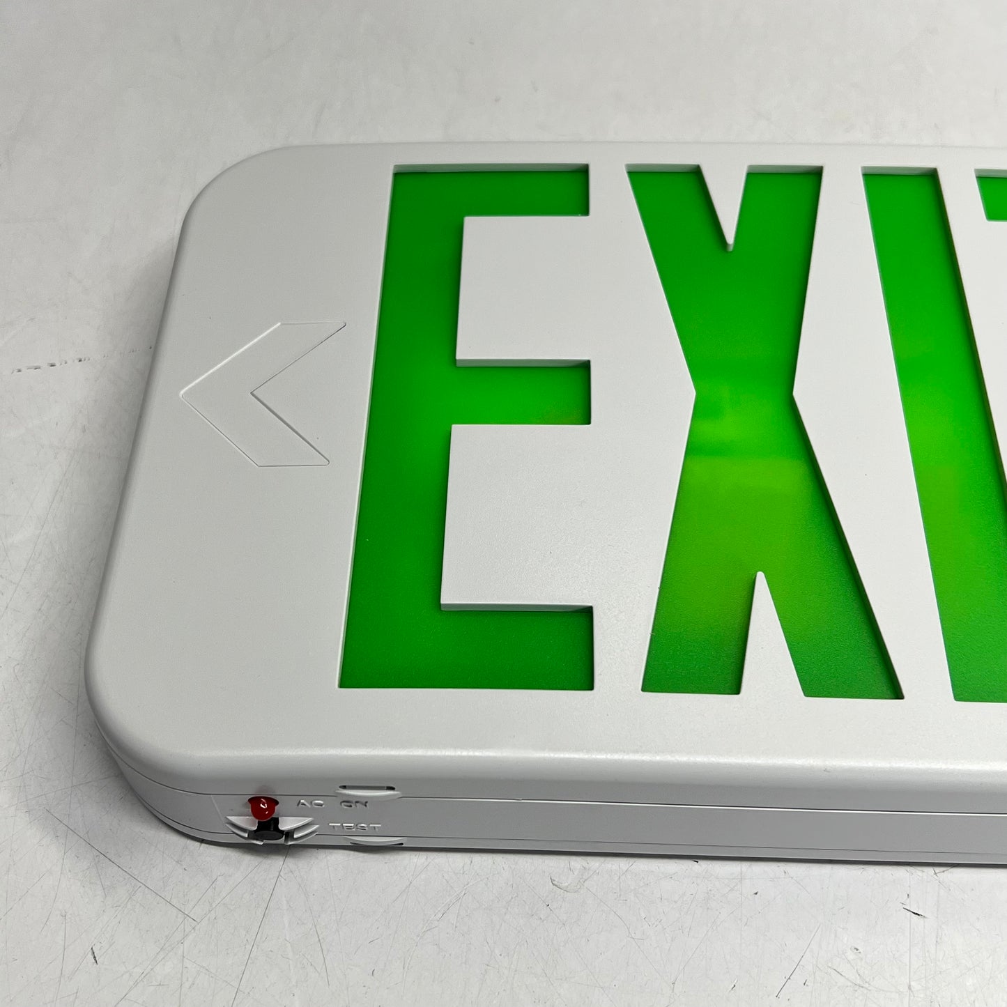 COOPER LIGHTING All-pro APX Thermoplastic LED Exit Sign 12.5x7" Green APX7GB