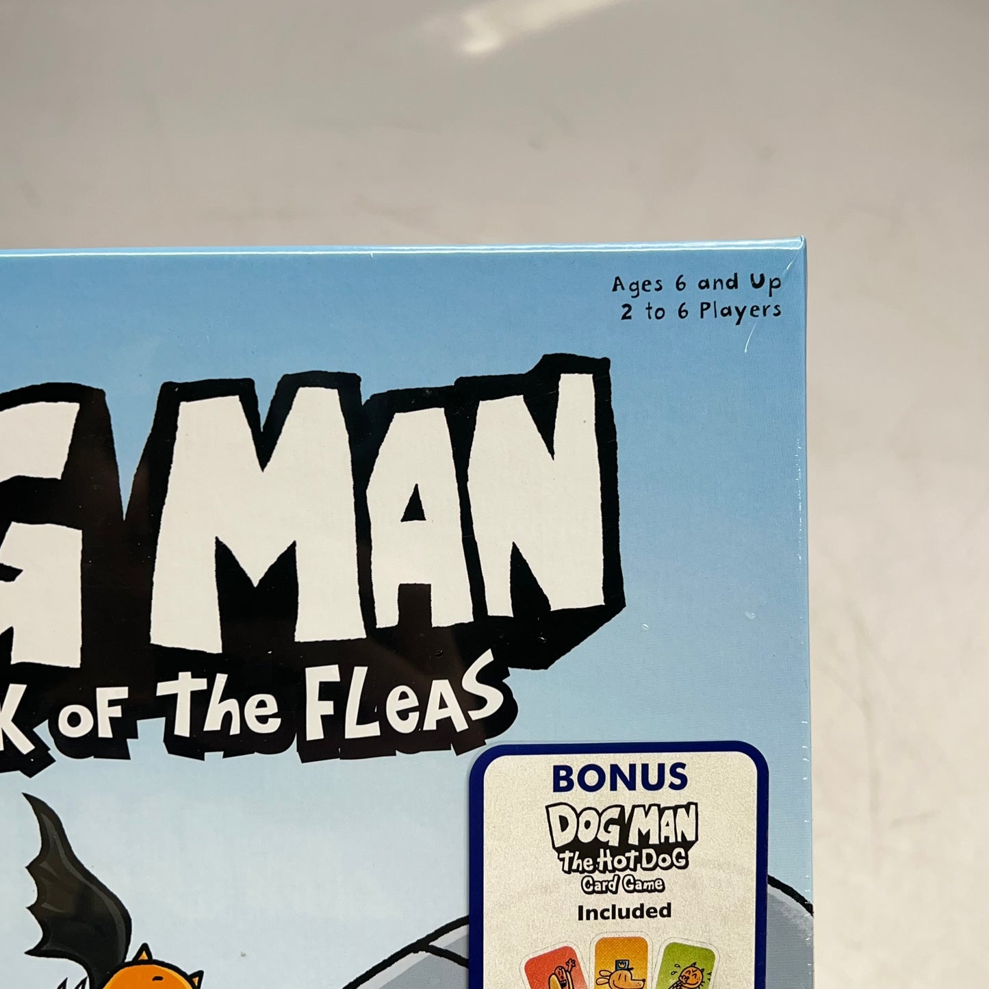 ZA@ UNIVERSITY GAMES Dog Man: Attack of the Fleas Board Game Ages 6 & UP 2-6 Players