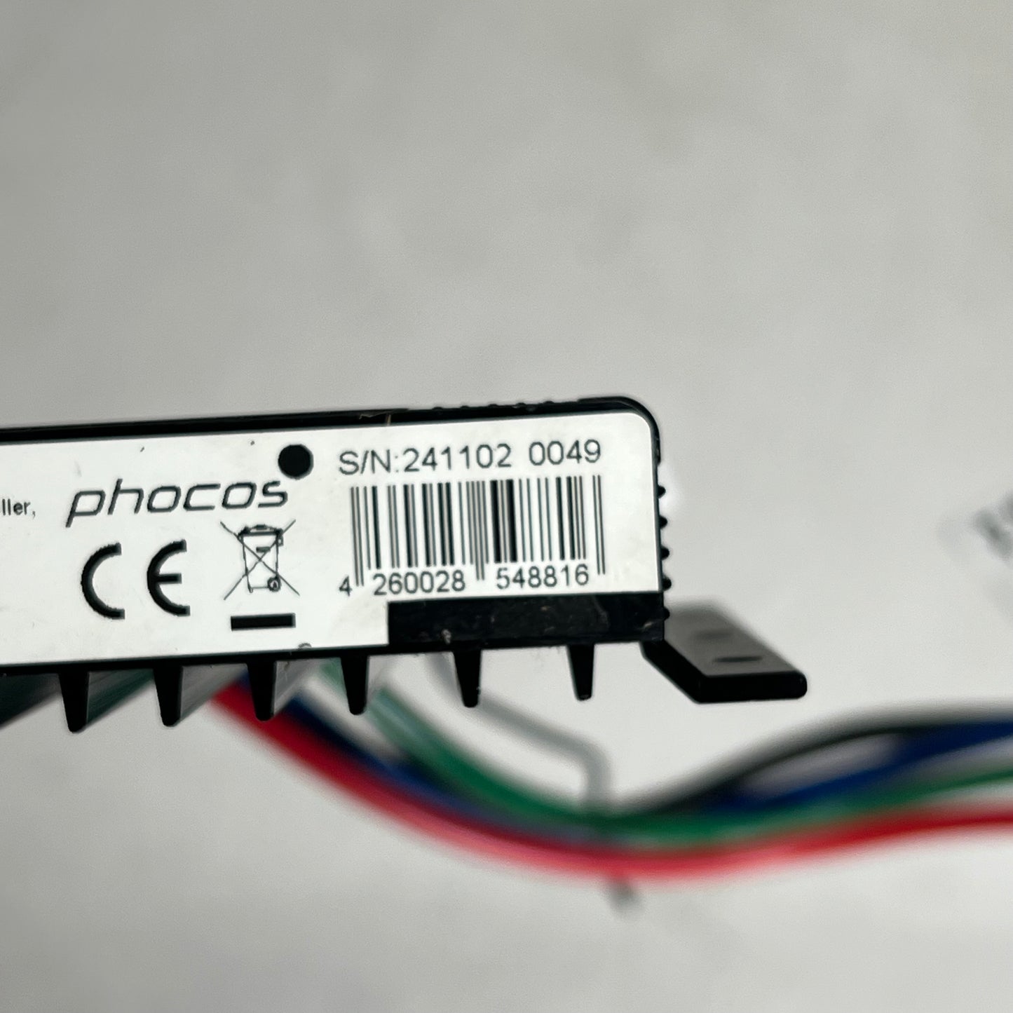 PHOCOS Highly Ruggedized Solar Charge Controller 10 AMP Black CIS10-1-1-E