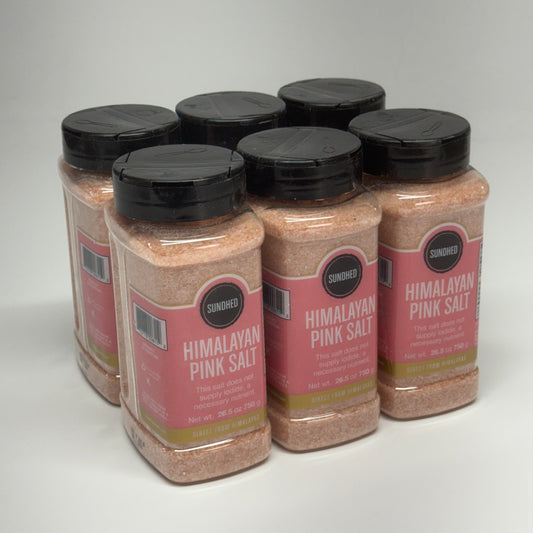 SUNDHED (6 PACK) Himalayan Pink Salt - Fine Grain 03/29