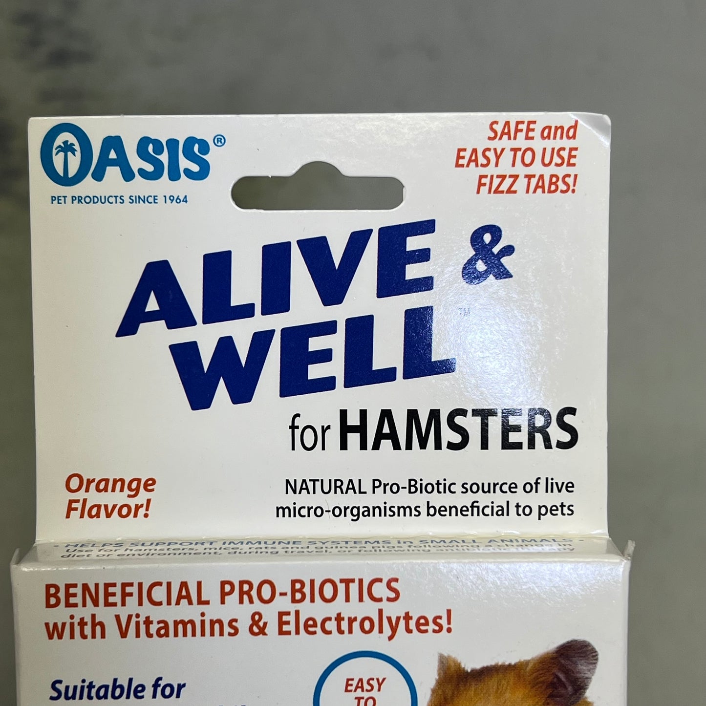 OASIS (2 PACK) Alive & Well Hamsters Natural Pro-Biotic Source 6 Tabs 80063