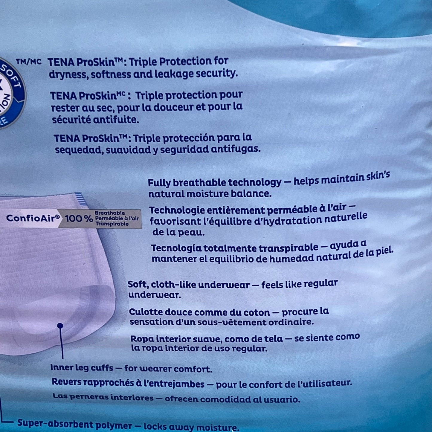 TENA (2 PACK, 12 PAIRS EACH) Disposable Extra Absorbent Underwear 2XL 68"-80"