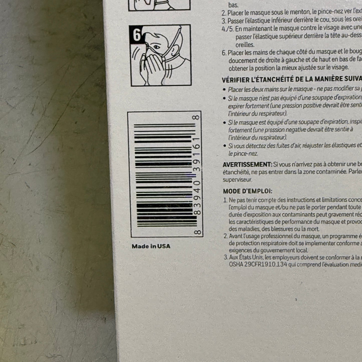 ZA@ HONEYWELL (2 BOXES, 40 Total Masks) N95 Respirator Mask NIOSH Appr. USA White DC300N95