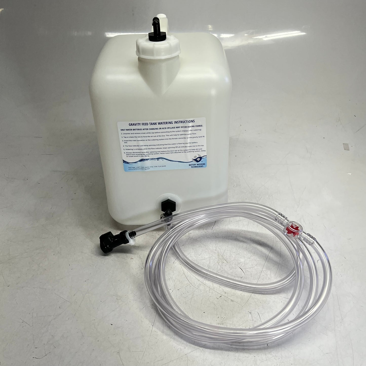 BATTERY WATERING TECHNOLOGYS  Gravity Feed Tank Watering  5 Gal NT2000GFR