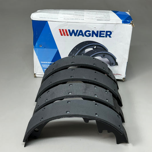 WAGNER QS Ceramic Disc Brake Shoes Set 10 1/2" x 5 1/2" Black Z280R