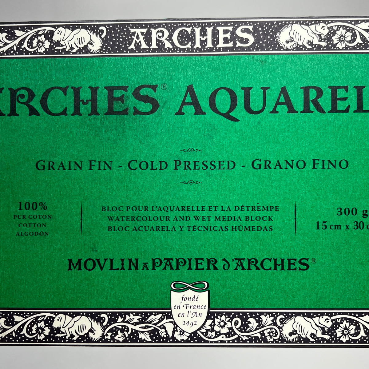 ZA@ ARCHES (2 PACK, 20 EACH) Watercolor Block Cold Press 5.9" X 11.8" 140lb Whit|e A1795057 (As-Is)